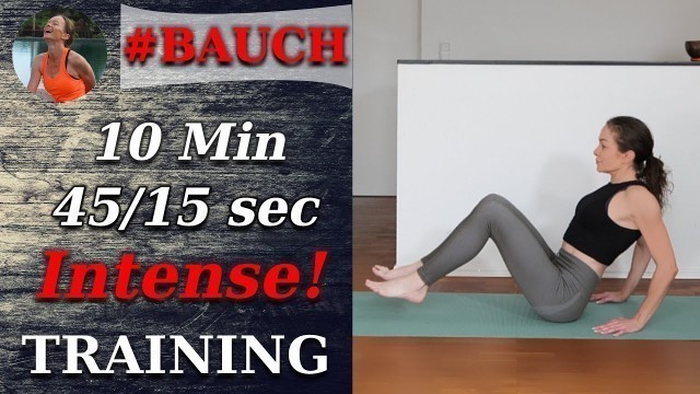 'Bauchmuskeltraining | 10 Minuten | intensives Workout zum Mitmachen | für einen straffen Bauch'