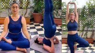 'Kareena Kapoor\'s Yoga Workout | Kareena Kapoor Trolled For Yoga Photo'