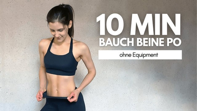 'EFFEKTIVES Bauch Beine Po Training für Zuhause // ohne Equipment | Tina Halder'