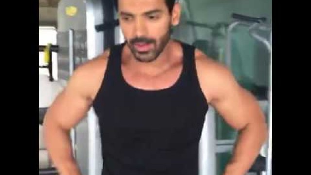 'John Abraham talking about his fitness and workout'