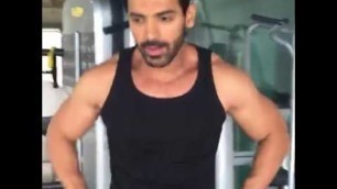 'John Abraham talking about his fitness and workout'