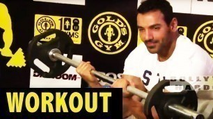 'John Abraham & Varun Dhawan Gym Workout Session | Dishoom Promotion'