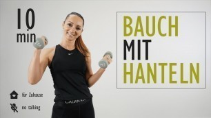 'BAUCH MIT HANTELN trainieren / Bauchmuskulatur straffen | Katja Seifried'