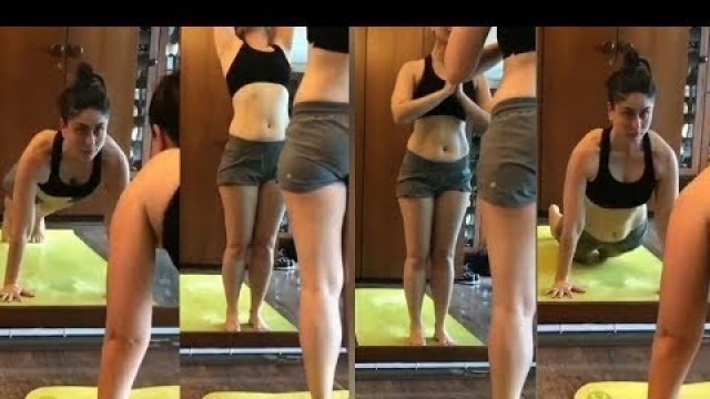 'Kareena Kapoor Throwback HOT GYM Latest Workout Video for Weight Loss.'