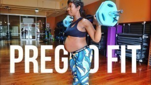 'My 26 WEEKS prenatal gym Workout | for anyone | 2nd trimester'