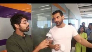 'John Abraham takes the #FitnessChallenge in Dainik Bhaskar'