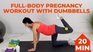 'Prenatal Strength Workout | Pregnancy Workout With Weights (1st, 2nd and 3rd trimester)'