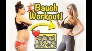 'STRAFFER & flacher Bauch nach der GEBURT |  Die BESTEN Bauchübungen für Mütter | Mama Workout'