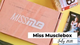 'Miss Musclebox Unboxing July 2020: Fitness Subscription Box'