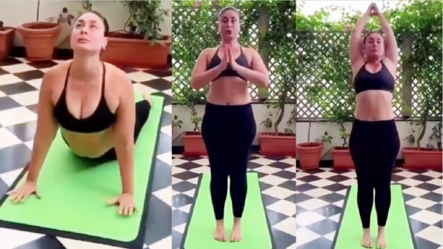 'Kareena Kapoor Doing Surya Namaskar And Home Workout INSIDE Video'