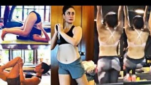 'Pregnant Kareena Kapoor Workout Before Delivery At Home | 15 Minute Body Workout'