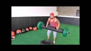 'IRON UP FITNESS | STRONGMAN BAR SHOULDER WORKOUT'