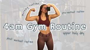 '4AM GYM ROUTINE | Before, During, and After My Workout'