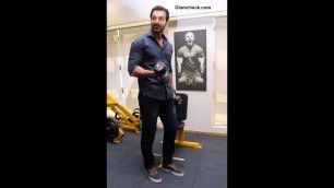 'John Abraham Shows Off His Personal Gym At Bandstand & His Workout For Force 2.'