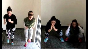 'Kareena Kapoor Latest Stairs Workout Video With Amrita Arora'