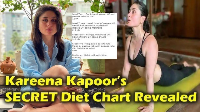 'Kareena Kapoor \'s  DIET CHART Revealed | Bollywood Fitness Diet'