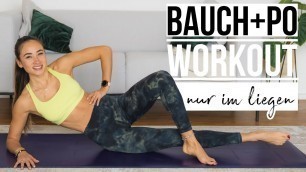 'Bauch  & Po Workout im Liegen | 10 Minuten Training zu Hause | Körper straffen & formen'