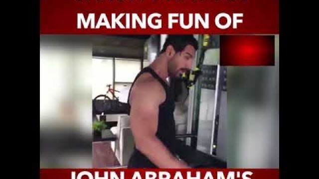 'Varun Dhawan Making Fun Of John Abraham\'s Workout'