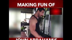 'Varun Dhawan Making Fun Of John Abraham\'s Workout'