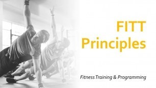 'FITT Principles | Fitness Training & Programming'