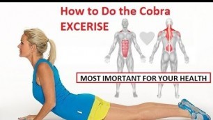 'How to Do the Cobra Exercise | Back Workout'