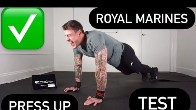 'Royal Marines Press Up Test - DONE'