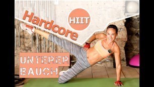 'Unteres Bauchfett - Bauch Workout - Fettverbrennung  - 12 Min Hardcore HIIT - Sixpack bekommen'