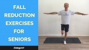 'Falls reduction exercises for seniors, balance exercises for seniors, senior fitness, training'