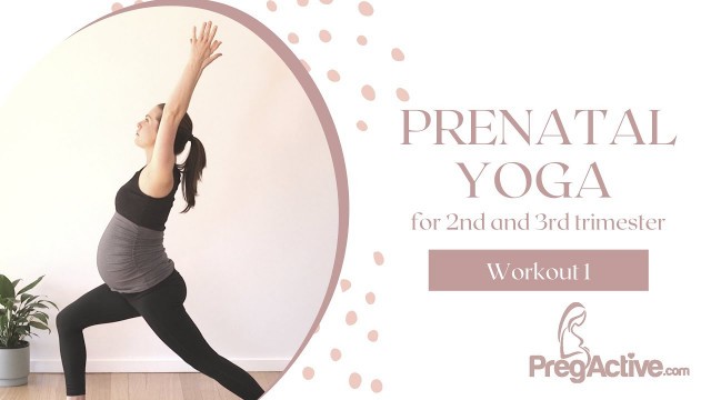 'Prenatal Yoga for 2nd and 3rd Trimester Workout 1'