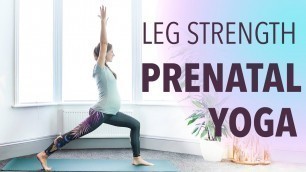 'Prenatal Yoga Workout For Strength & Flexibility ♥ Vinyasa Yoga For All Trimesters ♥ YogaCandi'