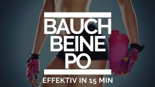 'Bauch Beine Po Workout für zuhause - schnell & effektiv!'
