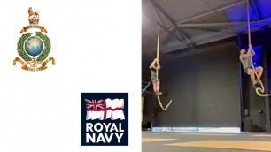 'Royal Marines Commando v Royal Navy - Rope Climb'