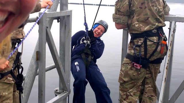 'Senior women train with the Royal Marines'