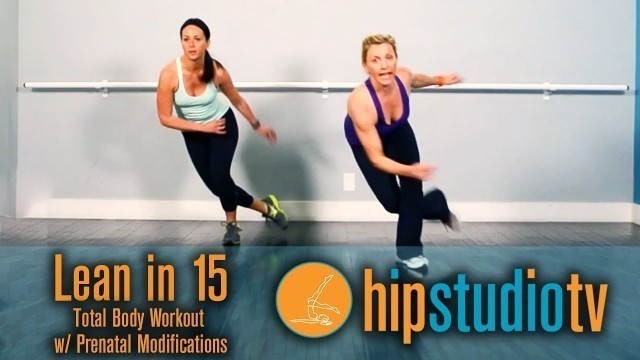 'HIP Lean in 15 HIIT Workout | Tabata w/ Prenatal Modifications #1.2 | Hermosa Beach Pilates Studio'