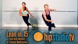 'HIP Lean in 15 HIIT Workout | Tabata w/ Prenatal Modifications #1.2 | Hermosa Beach Pilates Studio'