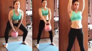 'Kareena Kapoor Hard Workout In Gym For Weight Loss'