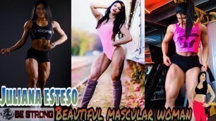 'JULIANA ESTESO | Beautiful Mascular Woman | Gym Training | Workout Motivation | BE STRONG'