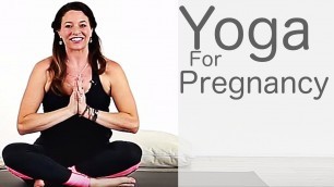 '20 Minute Yoga for pregnancy workout (Prenatal Yoga Class) | Fightmaster Yoga Videos'