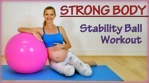 'BEST Ultimate Pregnant Body Workout on Ball★ Safe & Relaxing Prenatal Exercises for Women 