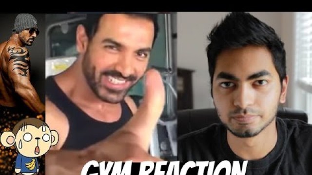 'JOHN ABRAHAM GYM WORKOUT VIDEOS (Morning At The Gym) REACTION'