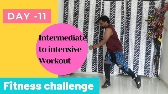 'Day-11  || Workout || Weightloss challenge || Easy exercises || Dance fitness || Zumba || Nj Fitness'