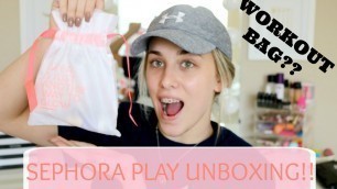 'Sephora Play Unboxing Fitness Box? | January 2017 | TaylorAnnn'