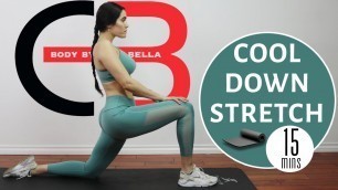 'Cool Down Stretches for Recovery & Flexibility | Do this after every Workout! | Carabella Riazzo'