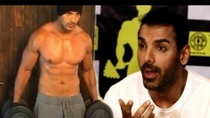 'John Abraham Gives Fitness Tips At Dishoom Promotion'