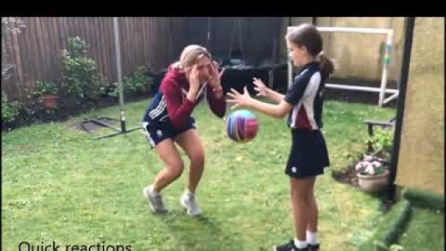 'Netball Skills at Home. Part 2. Partner Workout.'