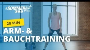 '20 Min Arm- und Bauchtraining | Home Workout für Arme & Bauch | Sommerfit365 mit ERDINGERAlkoholfrei'