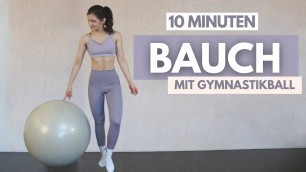 '10 MIN Bauch Workout mit Gymnastikball | effektive Gymnastikball Übungen | LET IT ROLL | Tina Halder'