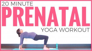 'Prenatal Yoga Workout for ALL Trimesters | Sarah Beth Yoga'