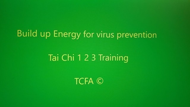 'Tai Chi 123 for Virus provention:   You are not isolated, use your body write 0-9 having great fun .'