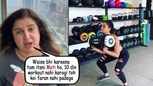 'Farah Khan\'s ANGRY Reaction on Kareena Kapoor Workout In Gym During 21 Days Lock Down'